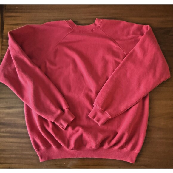 Laurel Burch Birds Crew Sweatshirt XL Pullover Red Hanes Vintage 90s Made in USA - Picture 6 of 7